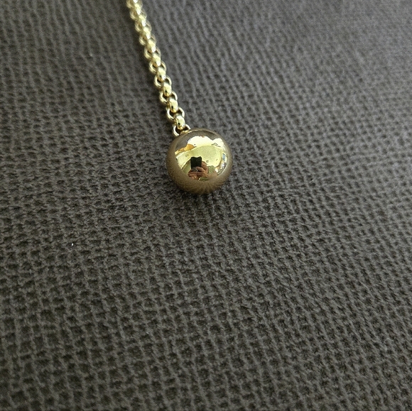 Happily😄 Grey🩶 Gold💛 Lariat Necklace - NWT - Picture 7 of 16